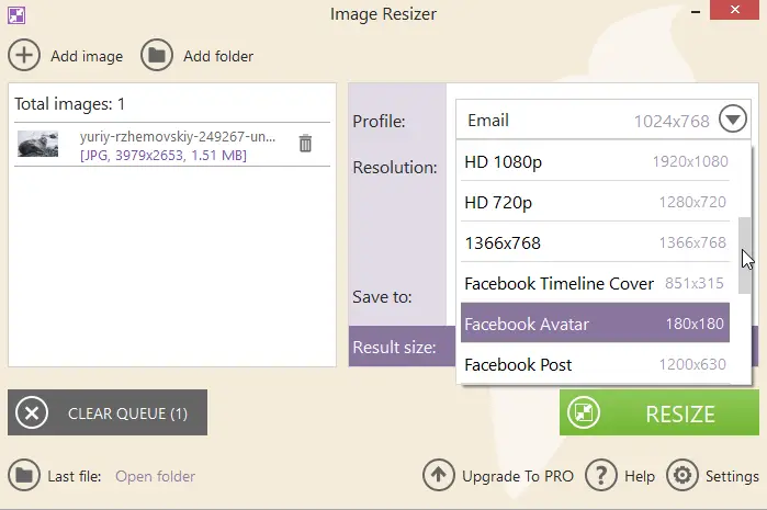 Icecream Image Resizer 2.